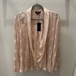Elegant Women's Blush Floral Blouse